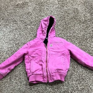Carhartt pink quilted coat sz Small 7-8 girls